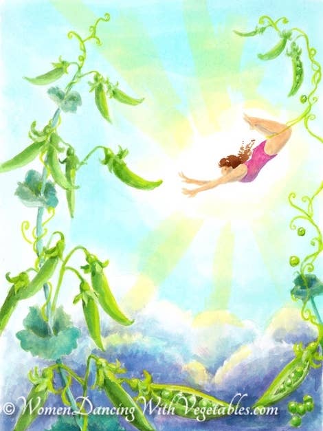 Snap peas for wholesale by Women Dancing with Vegetables. Becoming Lighter