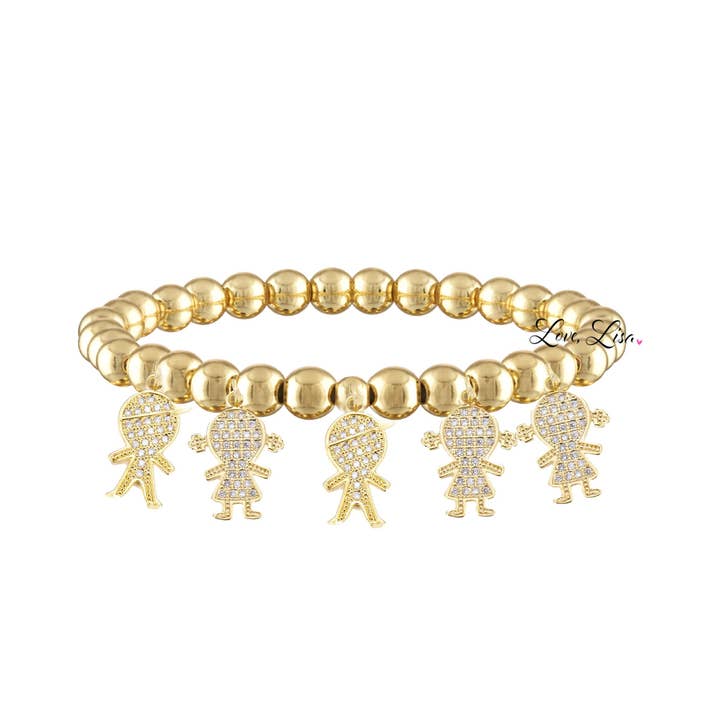 Love, Lisa - Wholesale Bedelarmbandje - Mommy armband met bedeltjes voor kinderen6