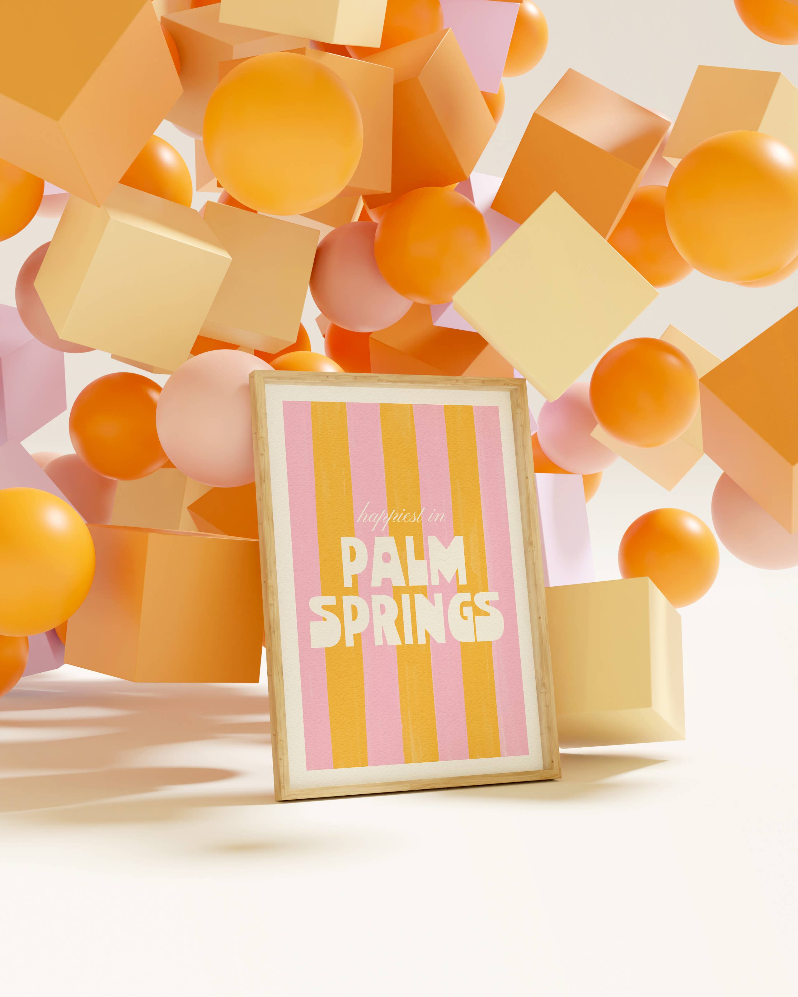 Nixie - Wholesale Art Print - Happiest in Palm Springs California Art Print4