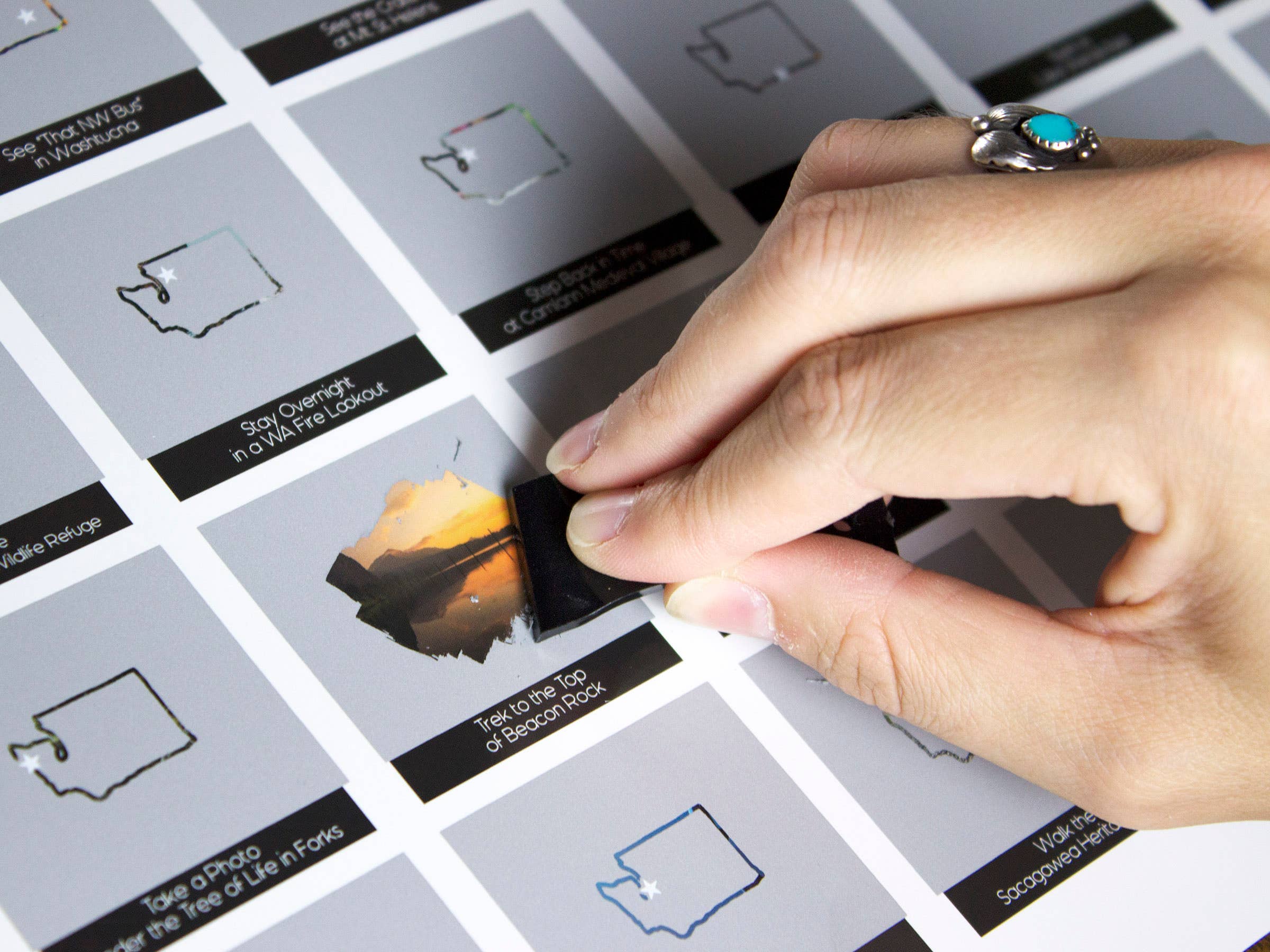 Cascadia Modern - Wholesale Poster - Washington State Bucket List - Scratch Off Poster6