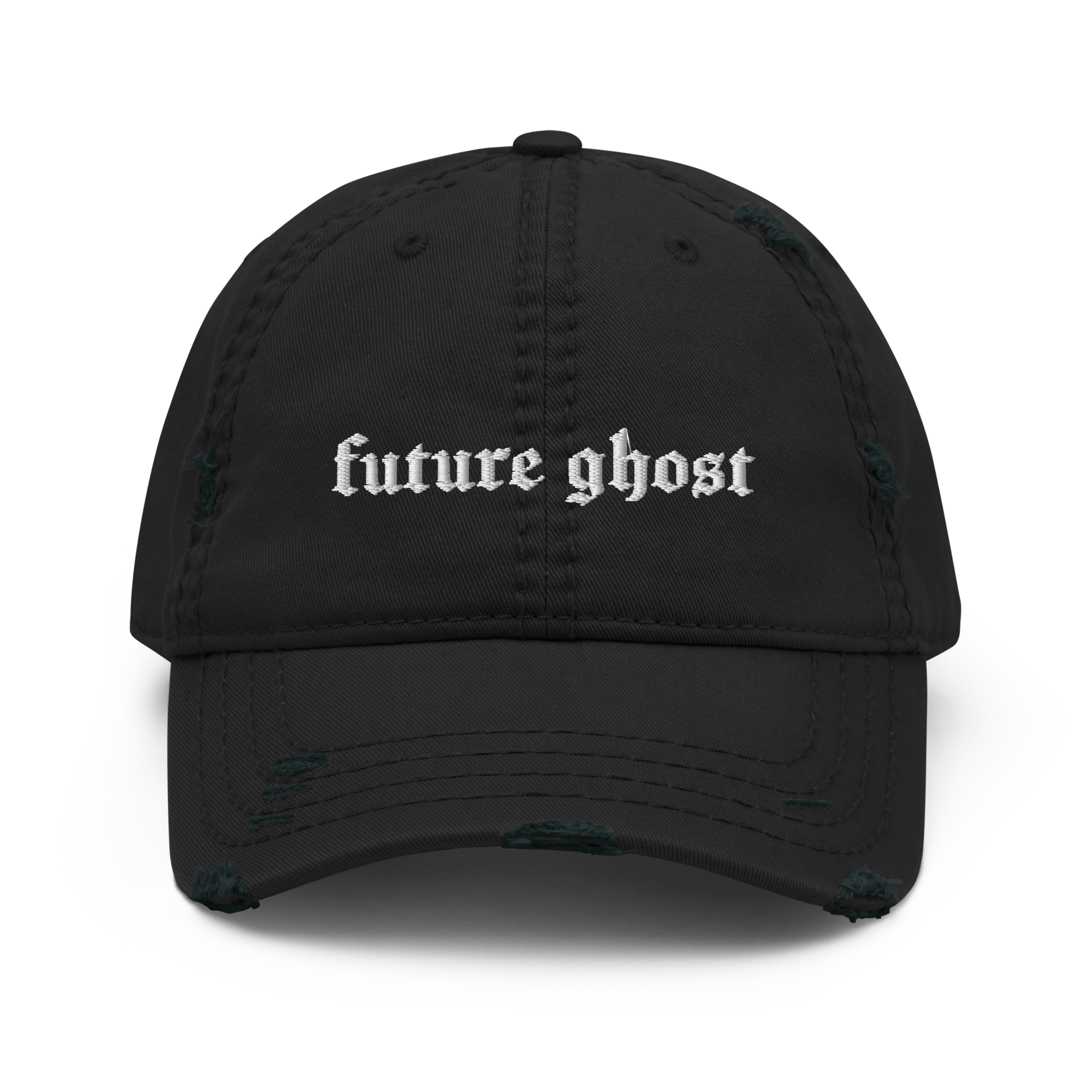 Goth Cloth Co. - Wholesale Baseball Cap - Unisex - Future Ghost Gothic Distressed Dad Cap0