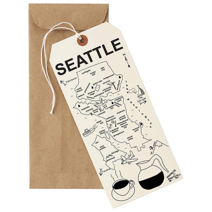 Carte de Seattle pour la vente par Maptote