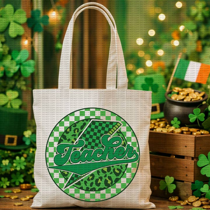St. Patrick's Day Tote Teacher St. Patty's Day Bag for wholesale by RusticPrintStudio