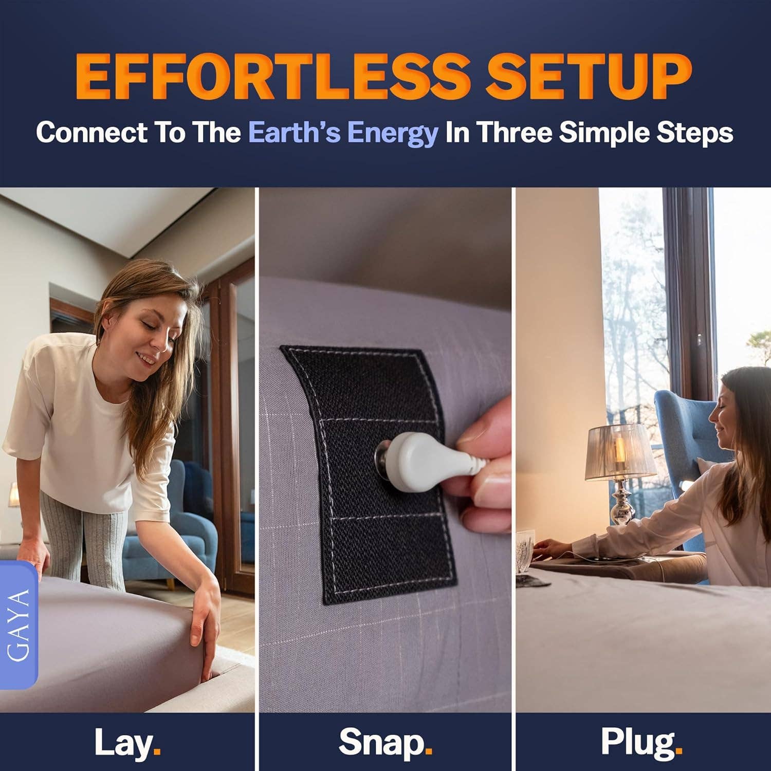 GAYA - Wholesale Sheet Set - Gaya Grounding Sheets - Fitted | King | Gray7