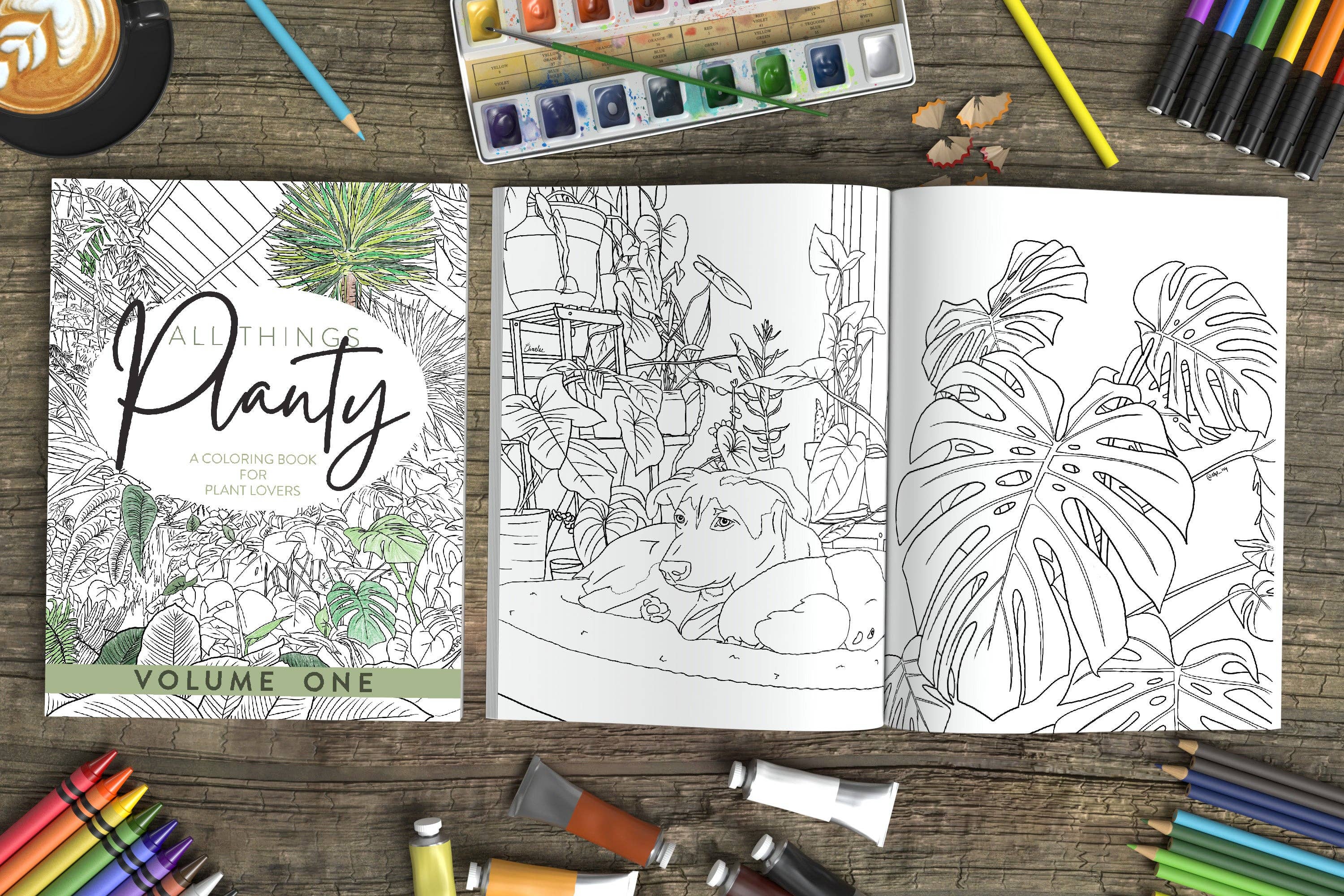 For the Love of Foliage - Wholesale Coloring & Activity Book - Adult - All Things Planty - A Coloring Book for Plant Lovers, Vol 1.4