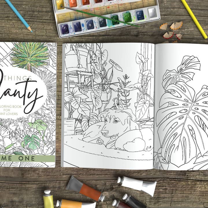 For the Love of Foliage - Wholesale Coloring & Activity Book - Adult - All Things Planty - A Coloring Book for Plant Lovers, Vol 1.4