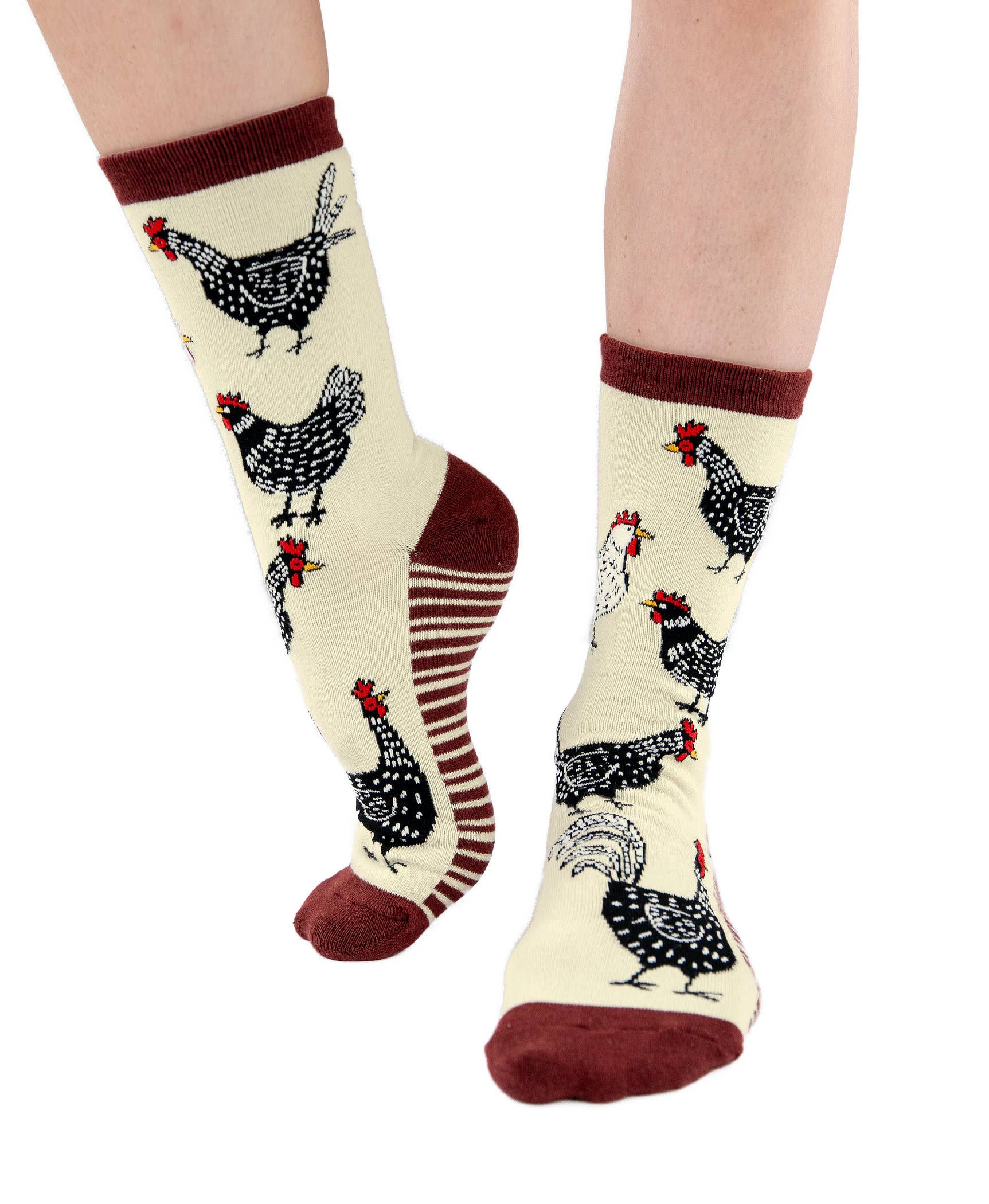 Lazy One - Vente Chaussettes – unisexe - Chaussette Équipage Poulet Taille Unique1