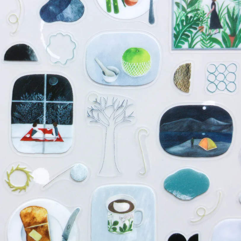 「FUNJI」In Japan - Wholesale Sticker - Nishi Shuku Japanese Sticker Sheets – Garden & SCENE Designs10