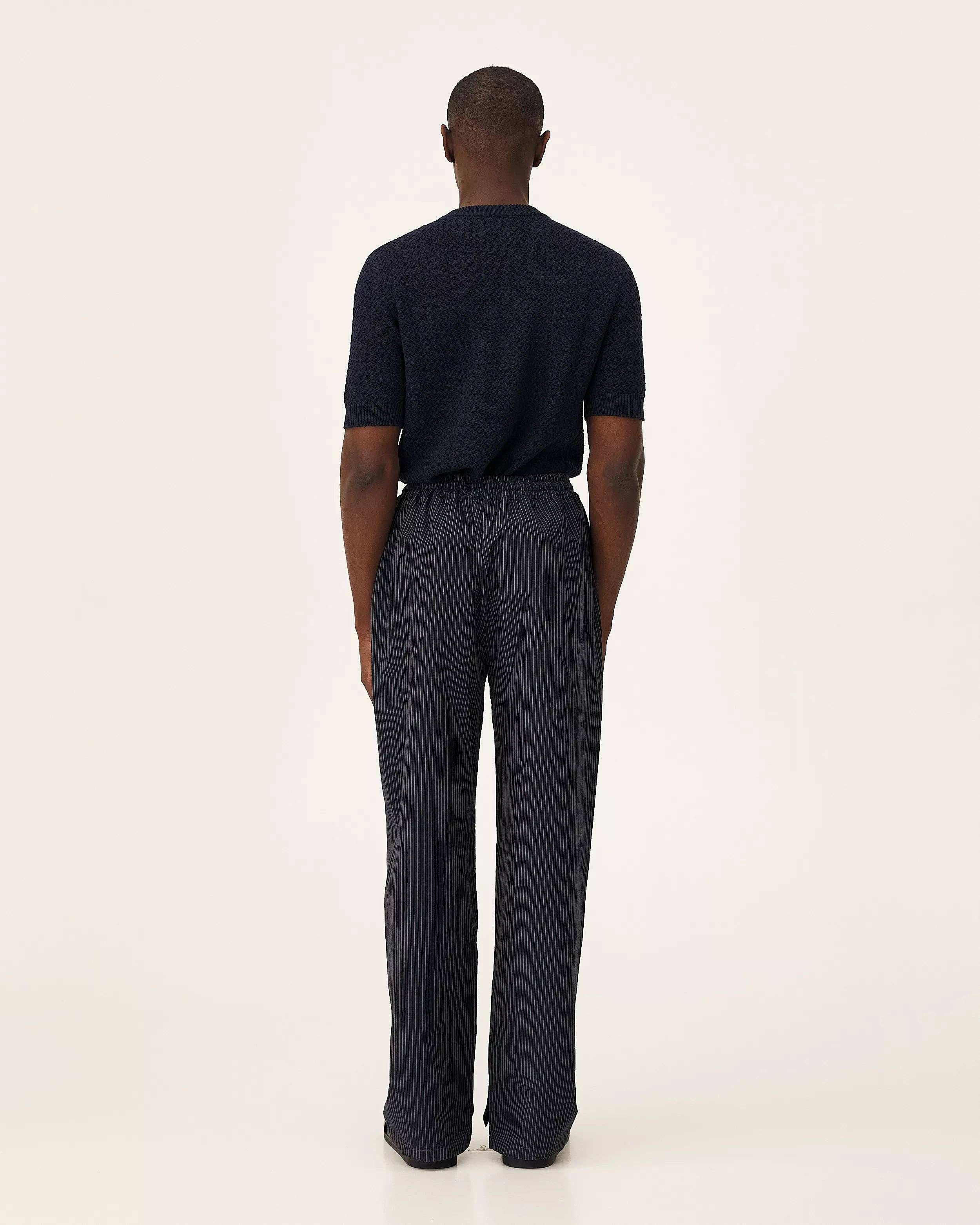 NOYOCO - Wholesale Pants - Women's - Helio midnight stripes pants4