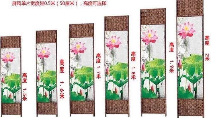 everythingbamboo - Wholesale Room Divider - Screen Room Divider Folding Bamboo Frame 4 to 6 Leaf Privacy Screen Beautiful 屏风3