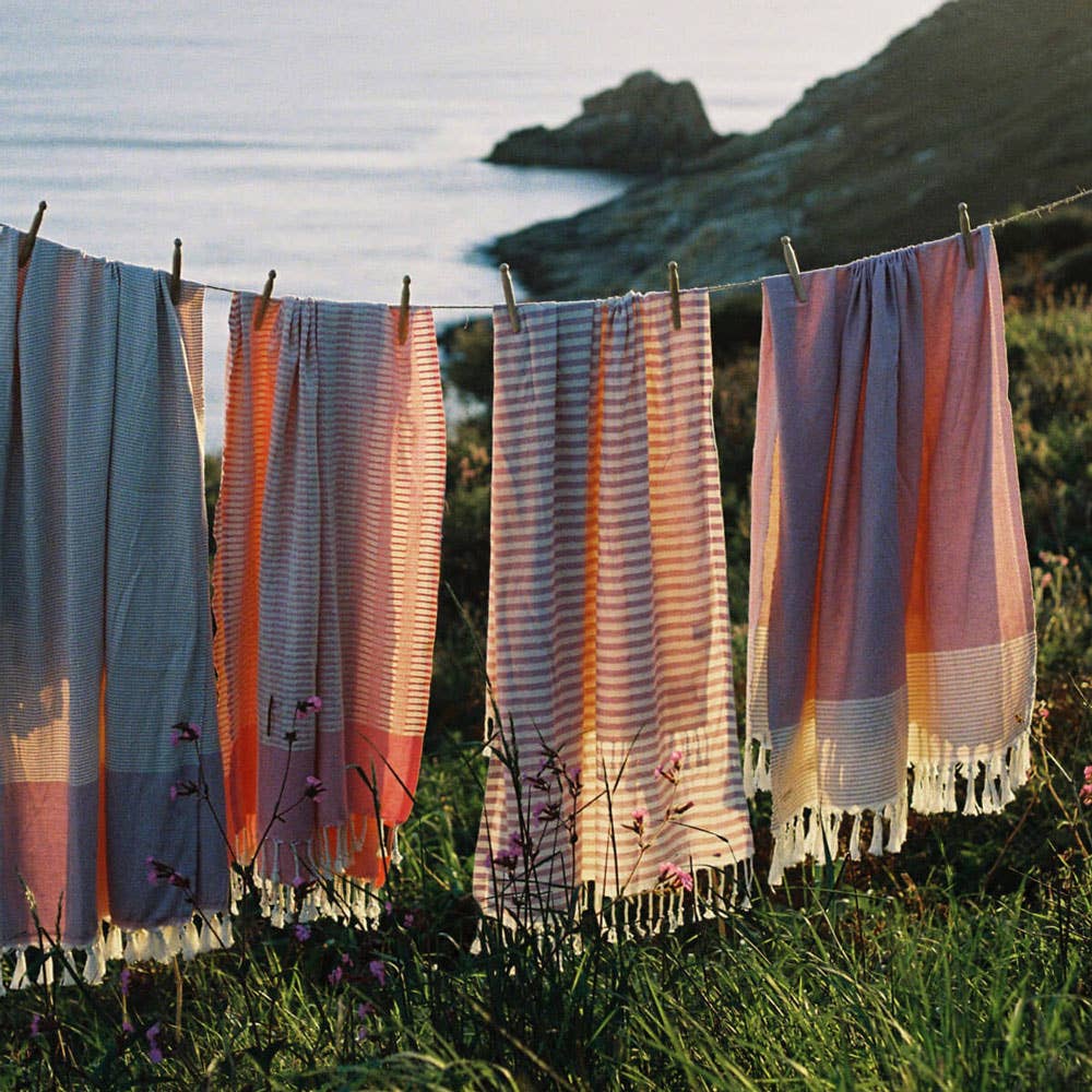 Bohemia Design [now closed] - Vendita all'ingrosso Telo mare - Asciugamano Hammam in cotone Amalfi, rosa vintage6