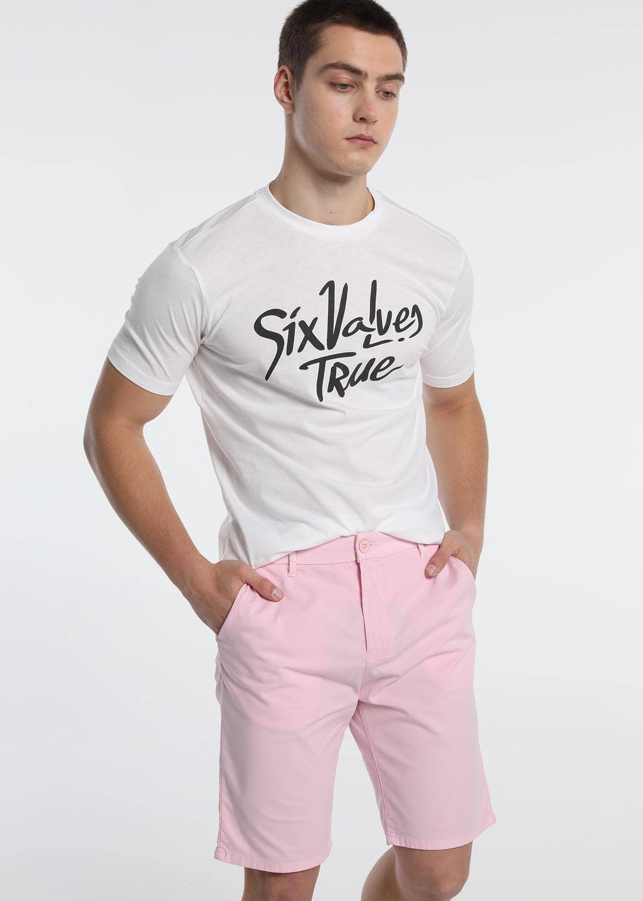 Blank SIX VALVES - Short sleeve round neck graphic t-shirt for wholesale on Faire