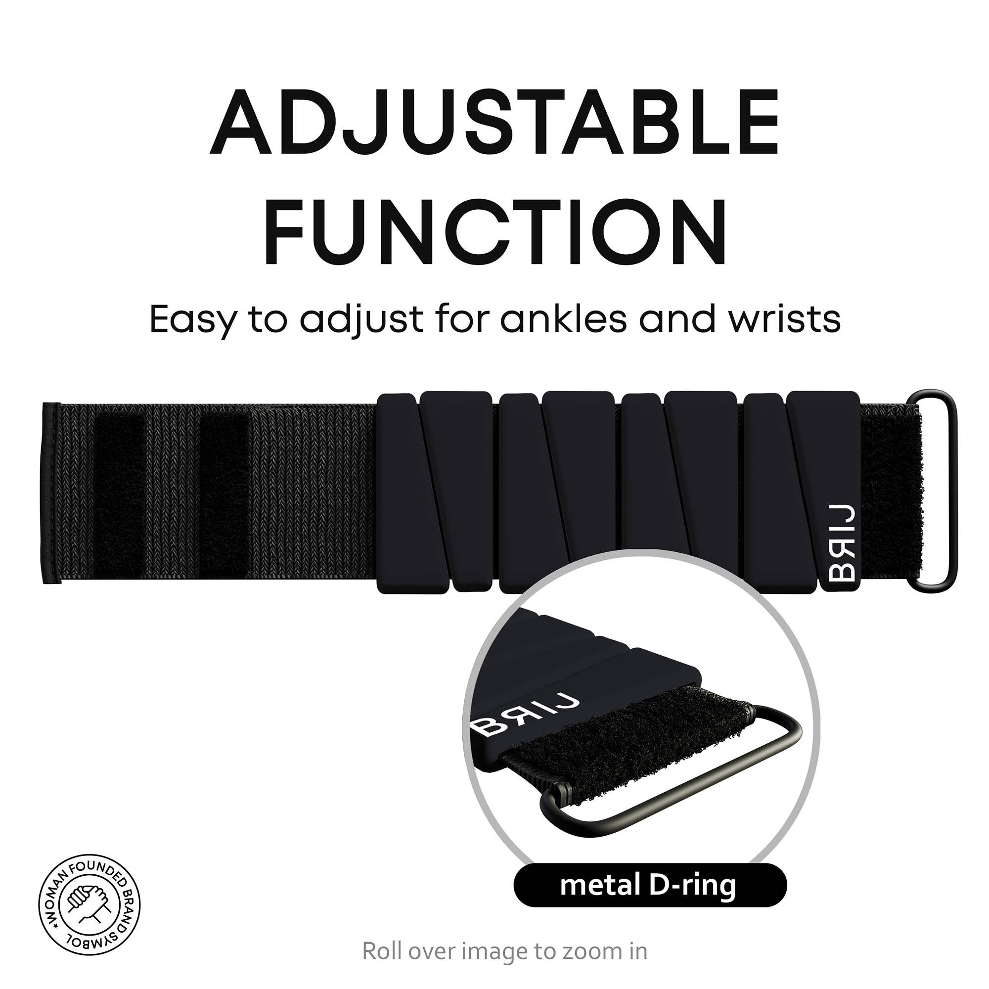 Move Me Barr - Vendita all'ingrosso Attrezzatura per il fitness - BRIJ - Set da 2 pesi da polso regolabili indossabili (1 lb ciascuno)5