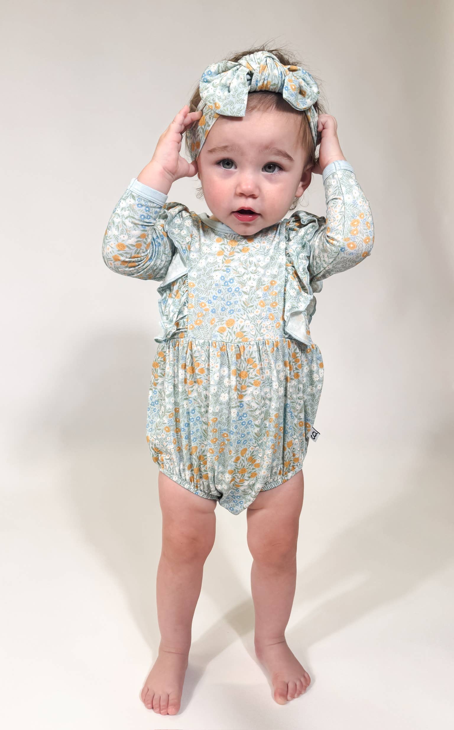 Goosies - Wholesale Clothing Set - Baby - Blue Meadow - LS Flutter Bubble1