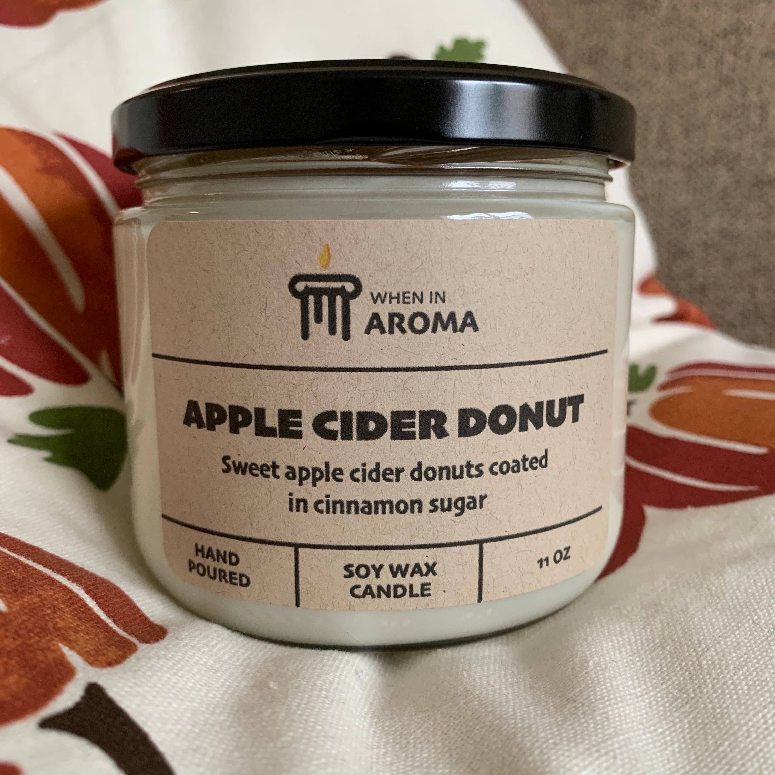 When In Aroma Candle Company - Wholesale Jar/Filled Candle - Apple Cider Donut Soy Candle1