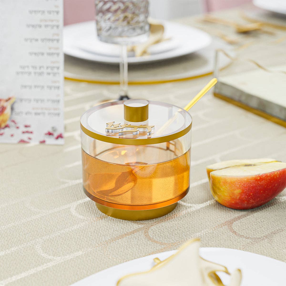 Feldart LLC - Wholesale Honey Pot - Honey Dish with Base1