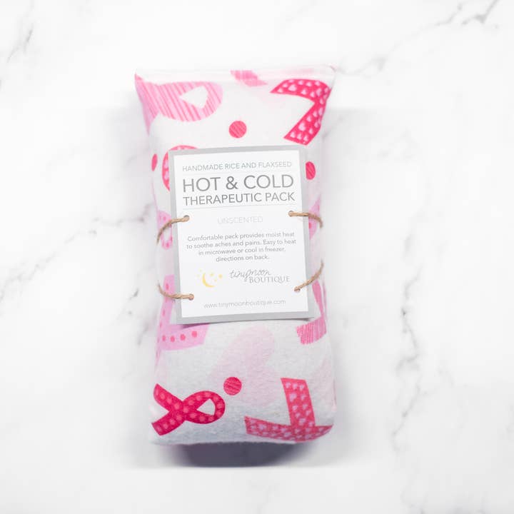 Hot and Cold Therapeutic Pack Pink Ribbon for wholesale by Tiny Moon Boutique