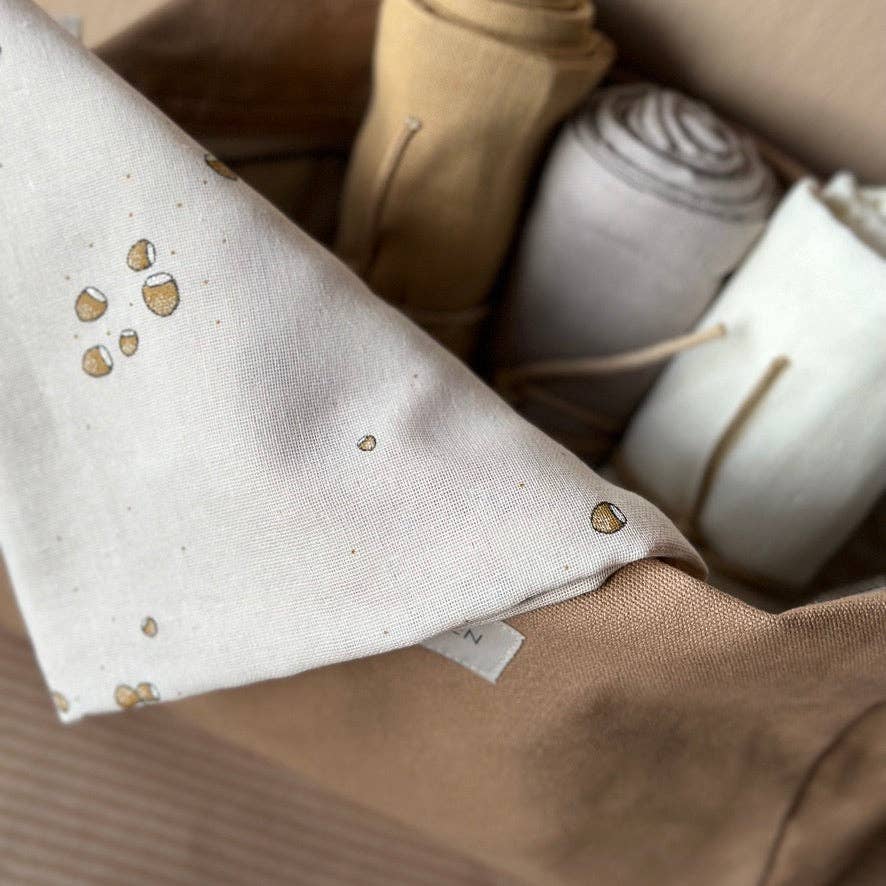 Saga Copenhagen - Wholesale Diaper (Cloth) - Baby - Muslin Cloth - Hazelnuts - 100% Organic Cotton 5