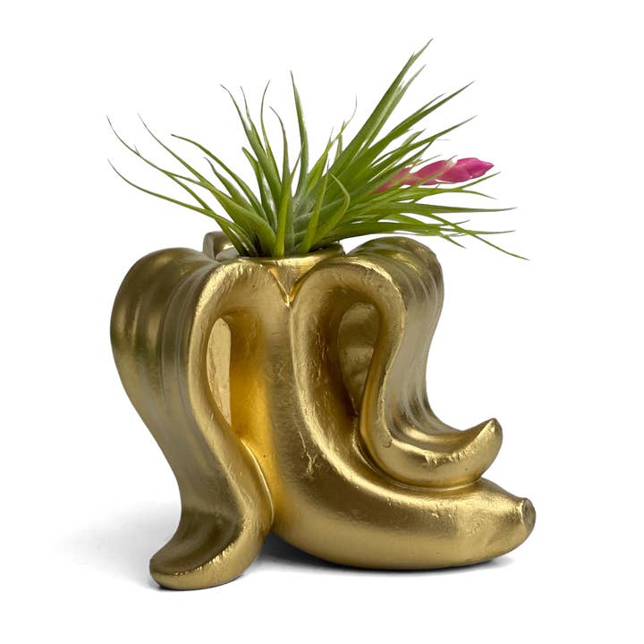 Supporto per piante a banana, portacandele in cemento, regalo unico per la vendita all'ingrosso da parte di Planters Made in the USA