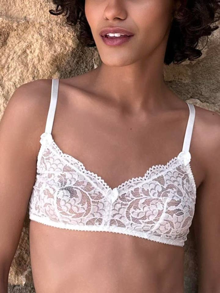 Ariane Delarue - Wholesale Bralette - Women's - Miriam, Bridal Bralette in stretch lace2