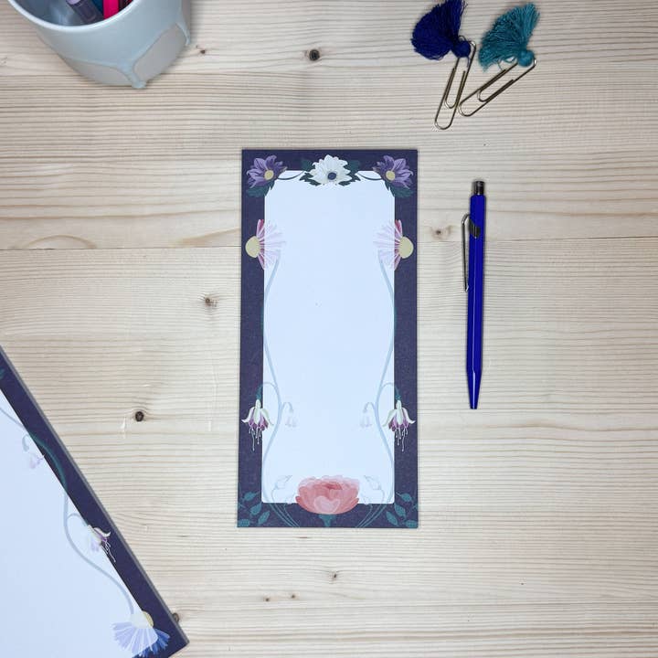 DL Recycled Paper List Pad | Enchanted Blooms for wholesale by Holchester Designs