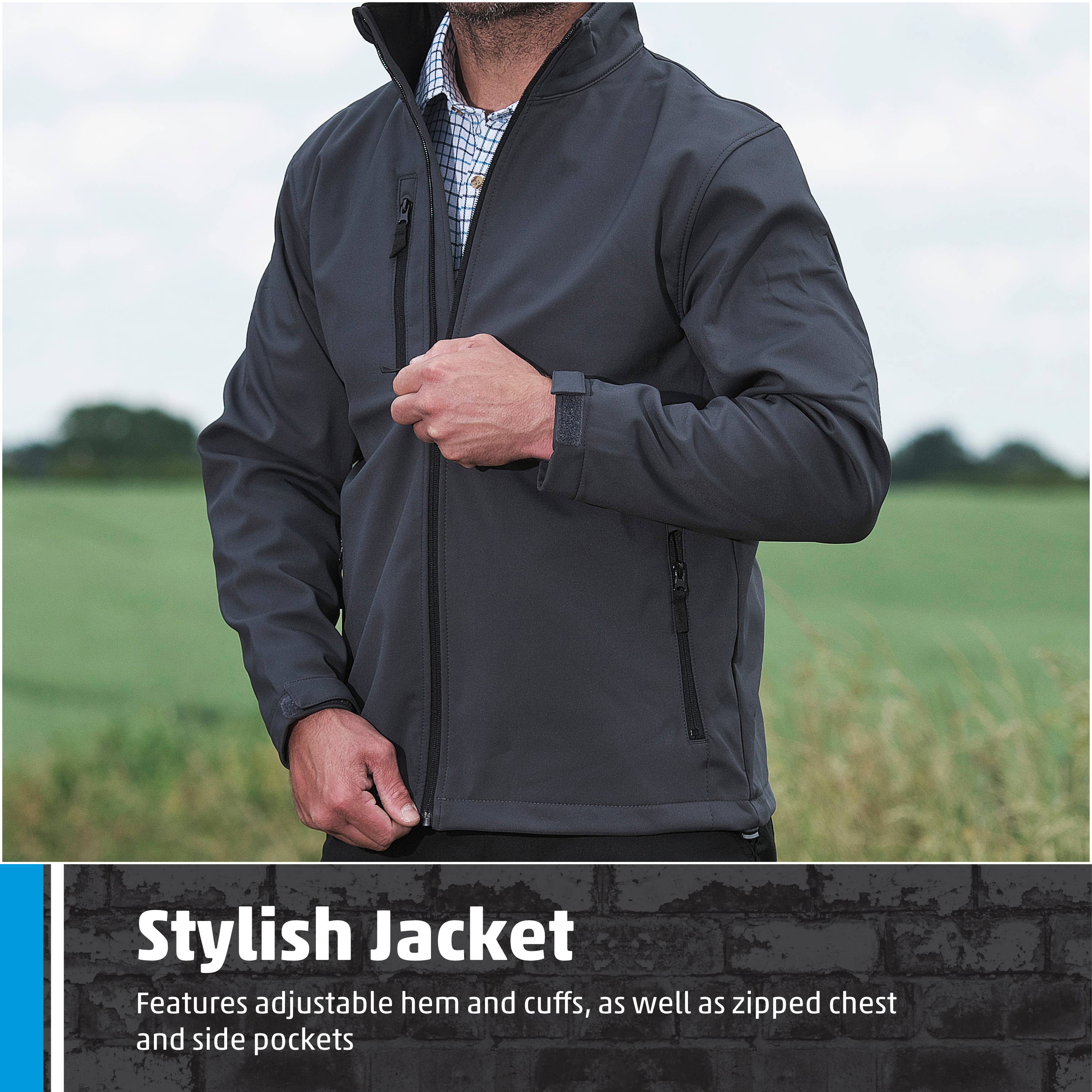 TuffStuff Workwear - Vente Veste de sport – homme - Veste softshell Fort Selkirk doublée en polaire, confortable6