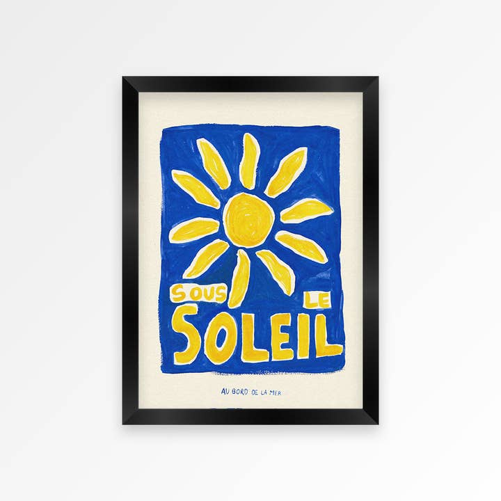 Proper Good – wholesale Art print – Sous Le Soleil Hand Painted Print2