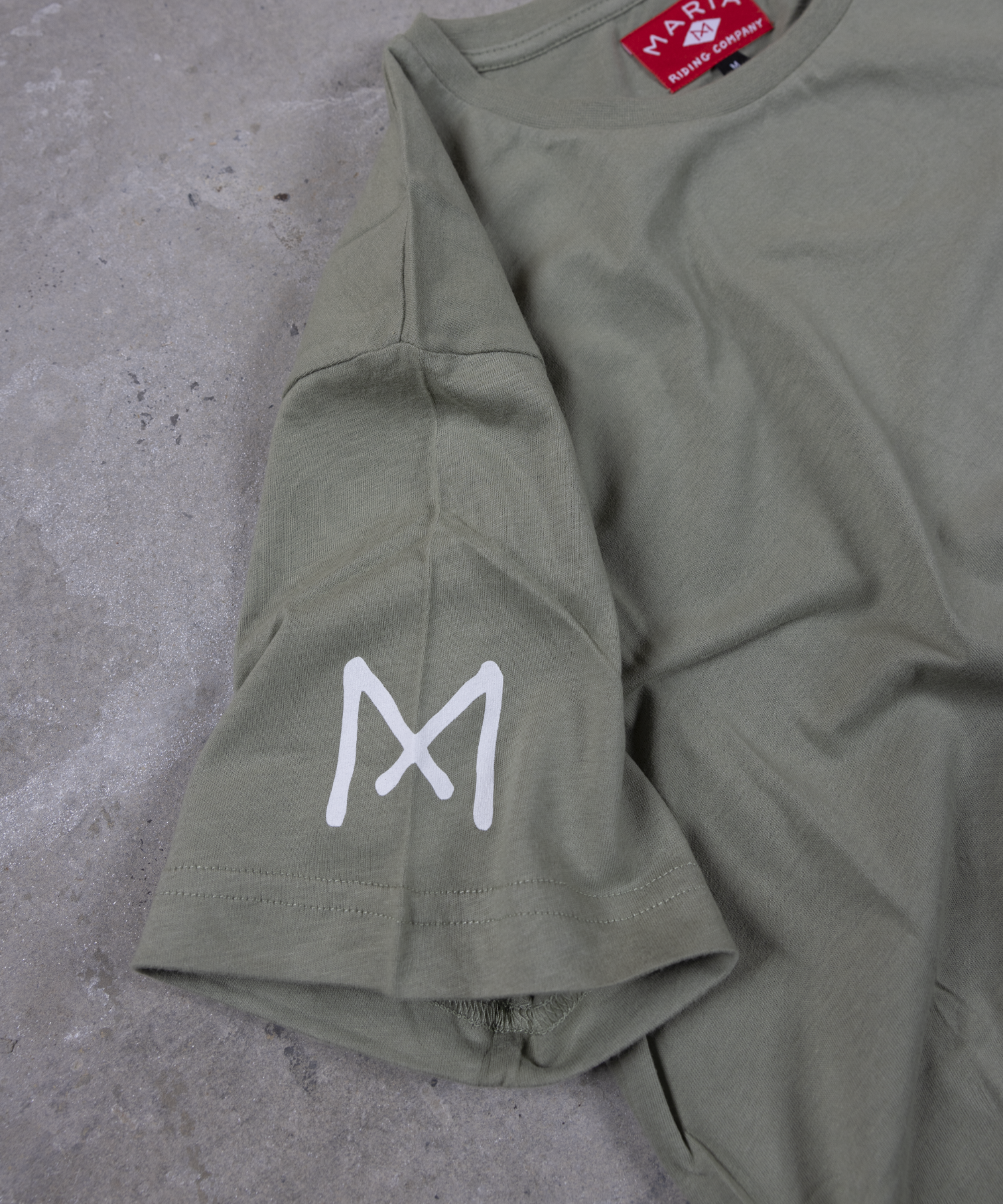 Maria Riding Company - Wholesale Screen Printed T-Shirt - Men's - T-shirt - Lone Surfer - Olive3