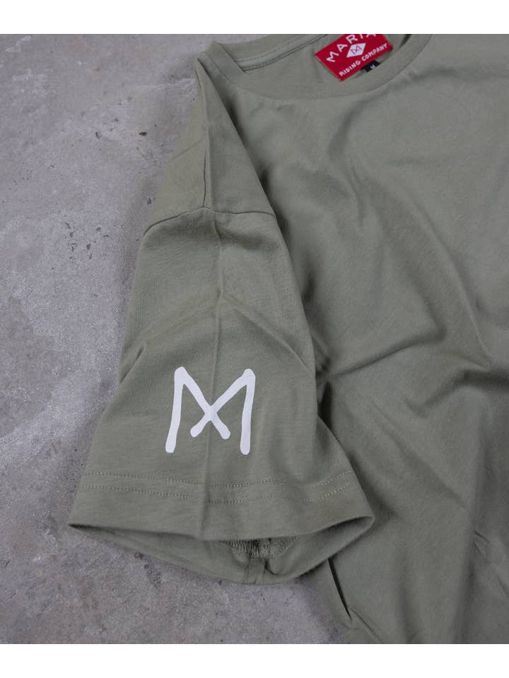 Maria Riding Company - Wholesale Screen Printed T-Shirt - Men's - T-shirt - Lone Surfer - Olive3