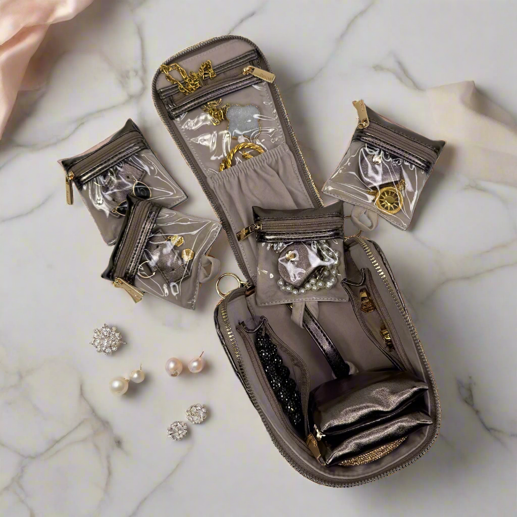 PurseN (new) – wholesale Jewellery box/organiser – Train Jewelry Case - Bronze1