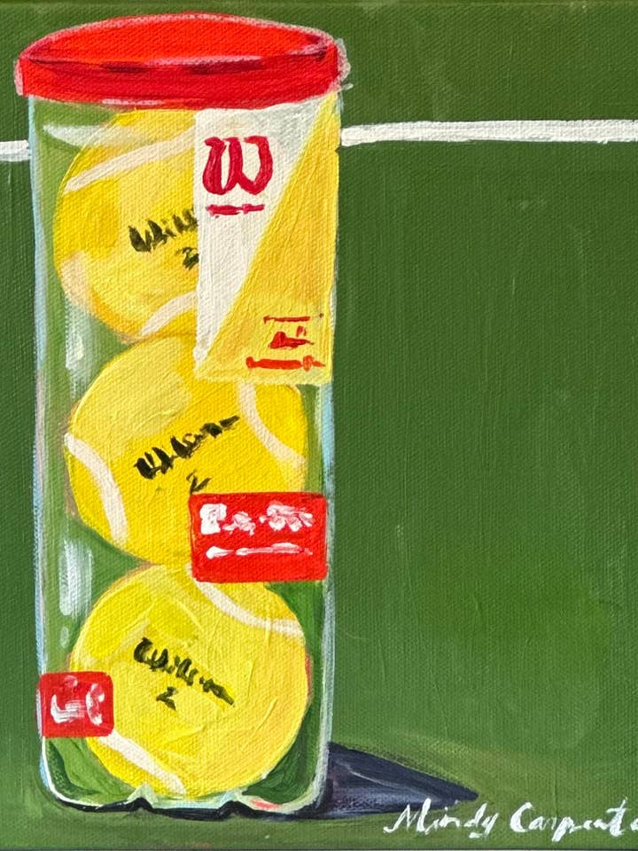 Tennis Balls Postcard for wholesale by Carpe Diem Papers