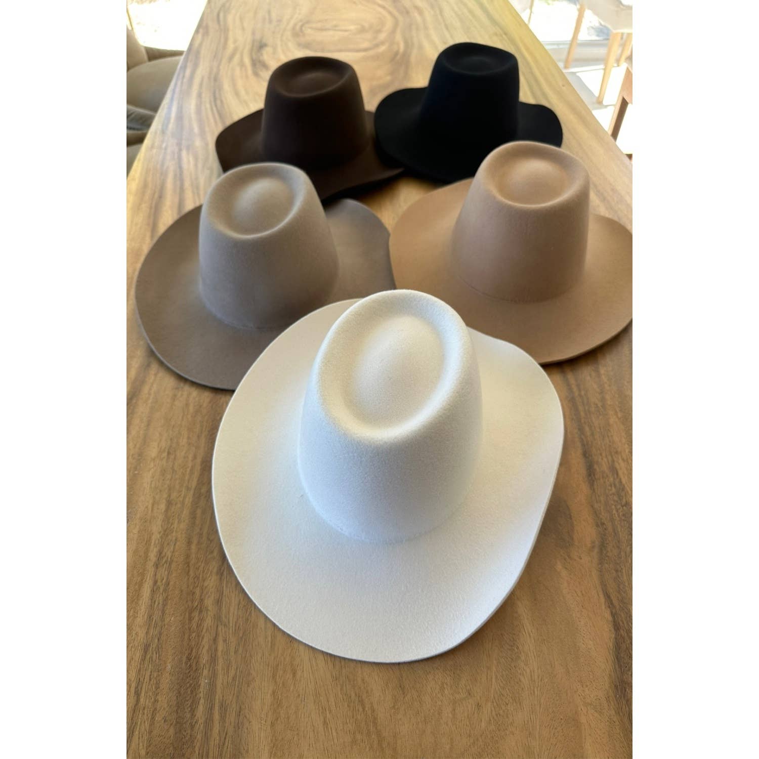 One and Only Accessories - Vente Chapeau en feutre - femme - Bonnet Western Gambler en laine australienne5
