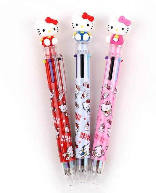 K-Wonderland - Wholesale Pen - Sanrio Characters 6 Color Ball Point Pencil- 0.7mm 10