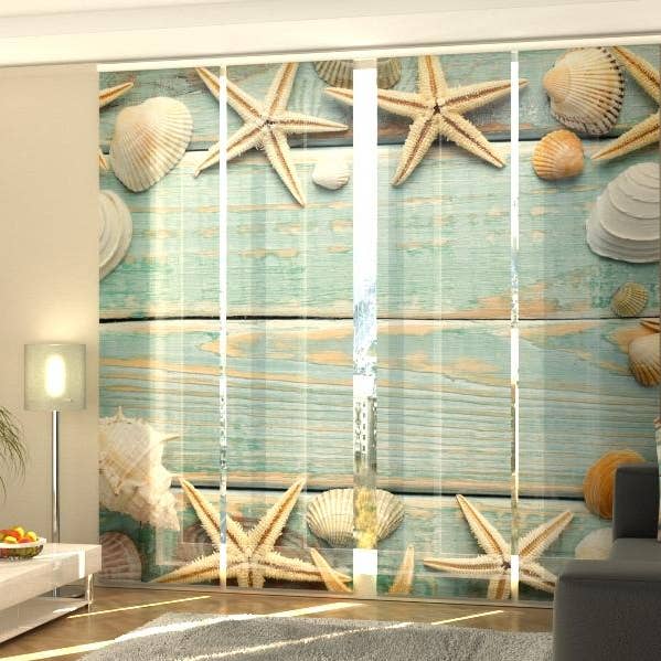 Set de 4 cortinas tipo concha en madera vintage para venta al por mayor de IlyDecor