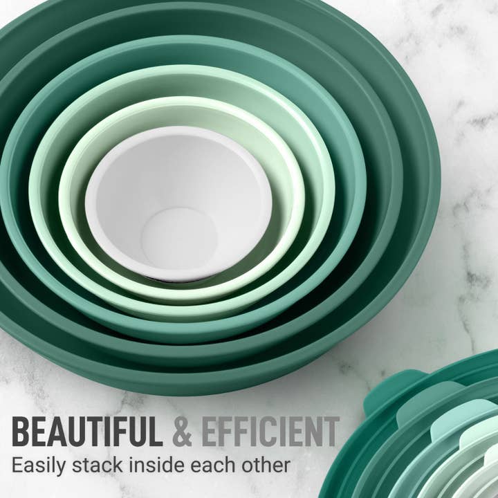 Zulay Kitchen - Wholesale Mixing Bowl - 12 Piece Plastic Mixing Bowls with Lids Set – Microwave Safe7