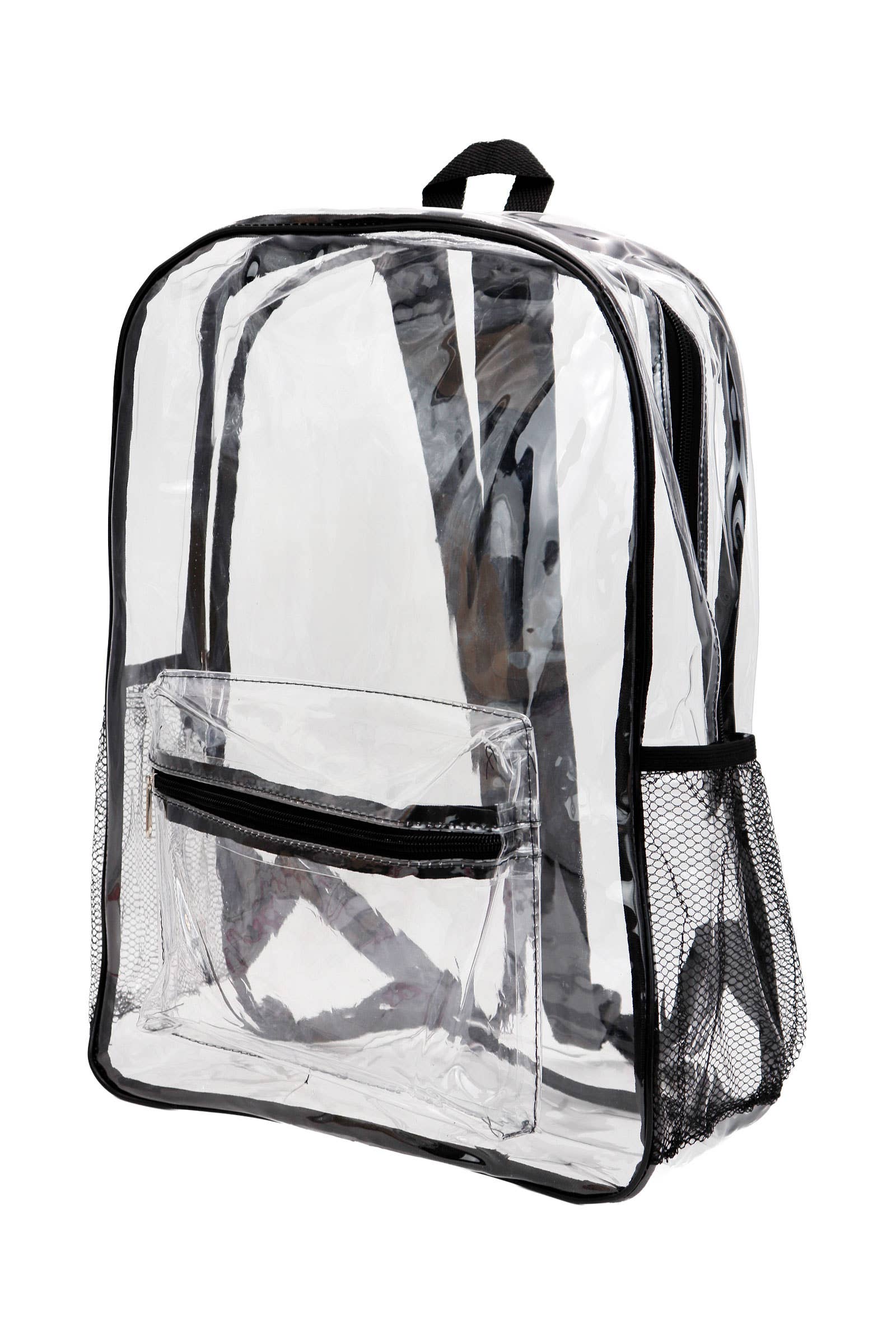 ASSORTI Sac à dos en PVC transparent avec contours colorés extra large en vente sur Faire5