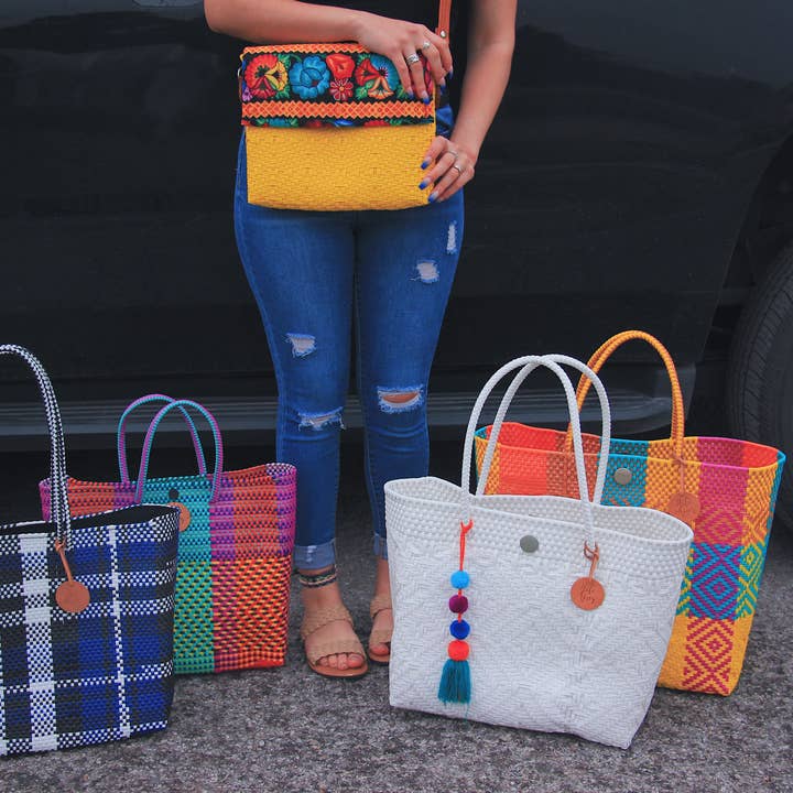 Hilo de Amor LLC - Vente Tote bag – femme - Lot de 8 sacs fourre-tout tissés à la main d'Oaxaca11