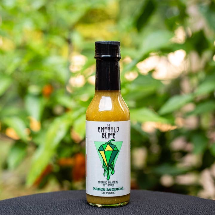 Sauce Leopard – wholesale Hot sauce – The Emerald Slime - Verde Hot Sauce 5oz