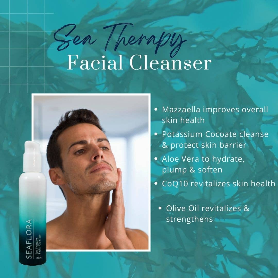 Seaflora Skincare – wholesale Ansiktsrengöring – Sea Therapy Facial Cleanser: Djupt återfuktar för smidig hud3