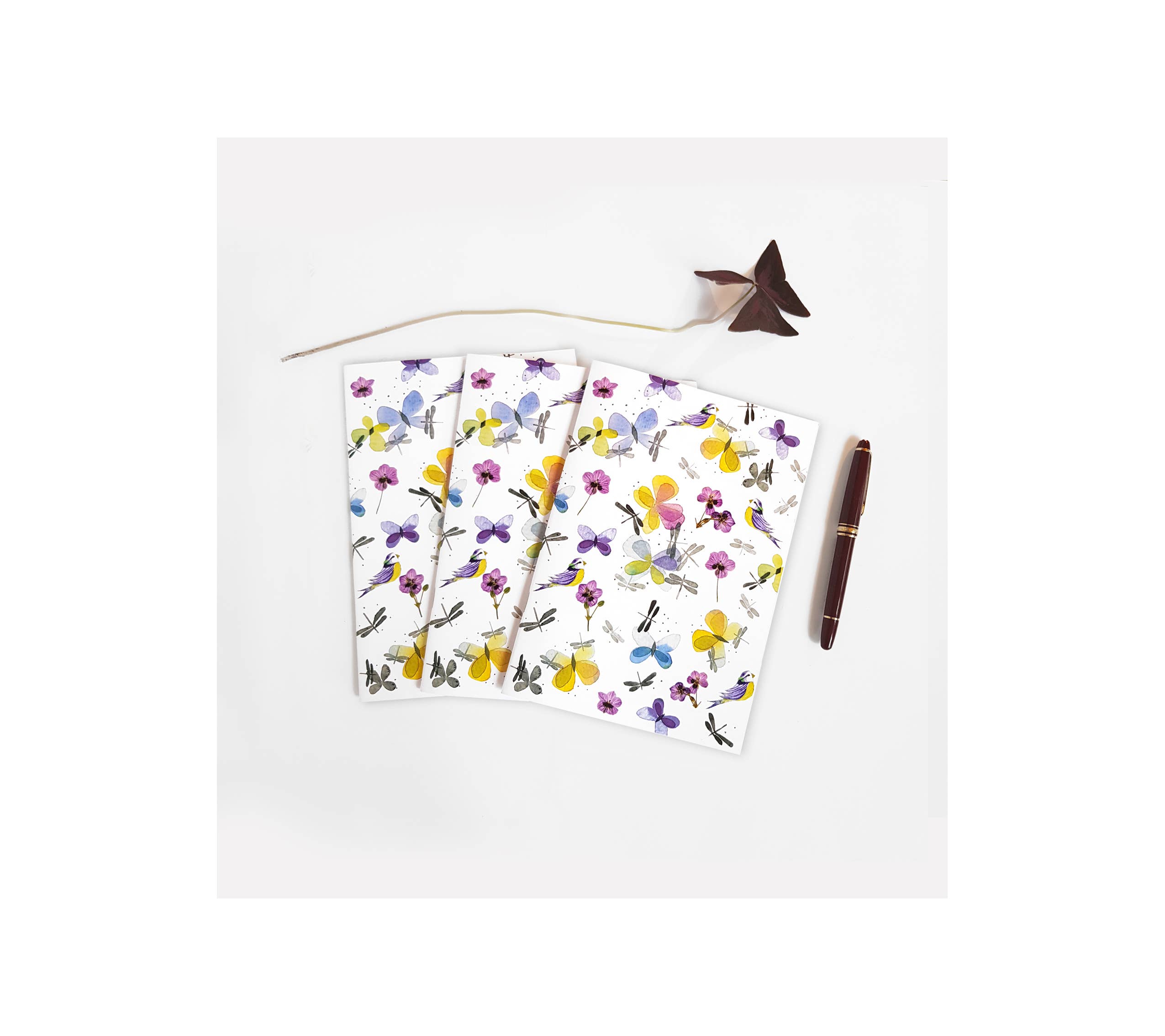 Thévy Guex - Wholesale Notebook - LINED NOTEBOOK NATURE AND BOTANICAL PASTEL WATERCOLOR A53