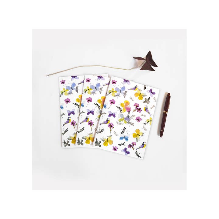 Thévy Guex - Wholesale Notebook - LINED NOTEBOOK NATURE AND BOTANICAL PASTEL WATERCOLOR A53