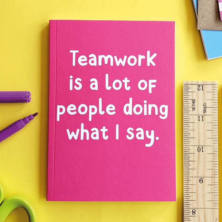 Teamwork A6 Notebook for wholesale by Whale & Bird
