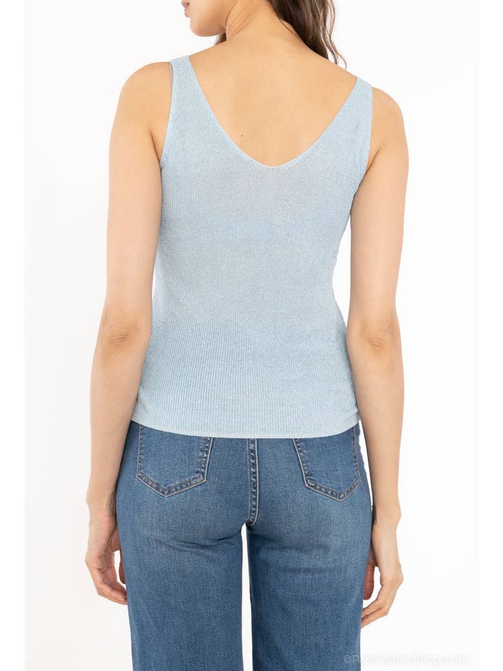 Attrait Paris - Wholesale Tank Top - Women's - Lurex V-neck tank top28