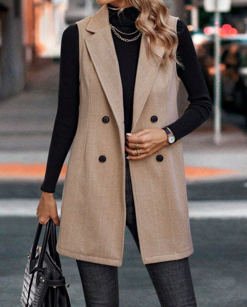 NINEXIS - Vente Blazer – femme - CWOCASL0021_BLAZER SANS MANCHES TENDANCE AUTOMNE/HIVER0