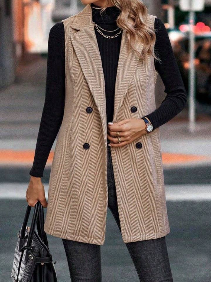 NINEXIS - Vente Blazer – femme - CWOCASL0021_BLAZER SANS MANCHES TENDANCE AUTOMNE/HIVER0