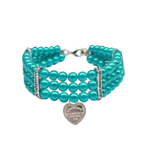 Three-Row Pearl Sniffany Dog Necklace for wholesale by Bark Fifth Avenue