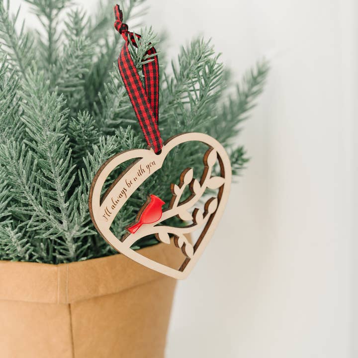 Woodlander Workshop – Großhandel Verzierung – Kardinal-Herz-Dekoration für Weihnachten1