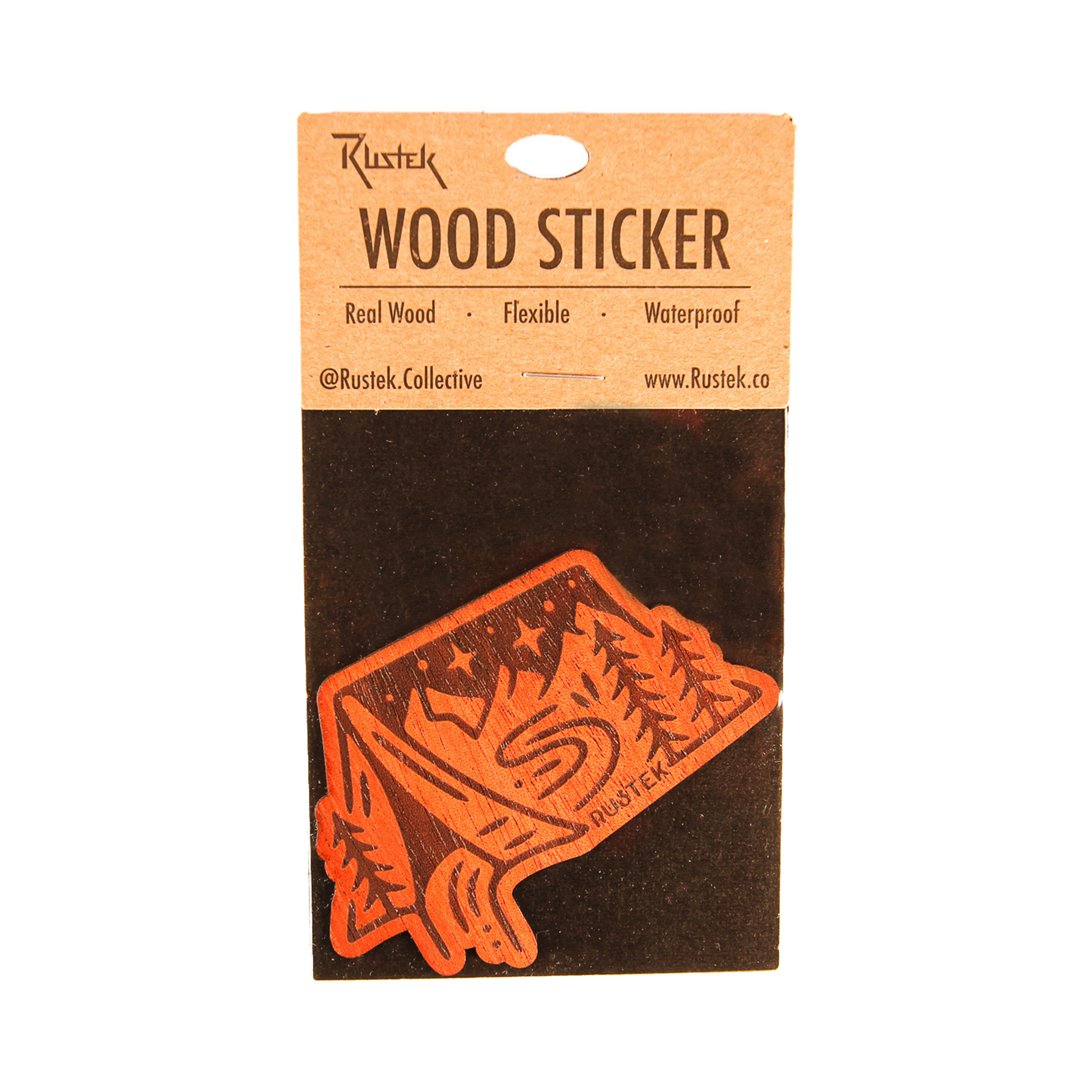 Rustek Collective – wholesale Sticker – CUSTOM ONLY Wood Sticker5