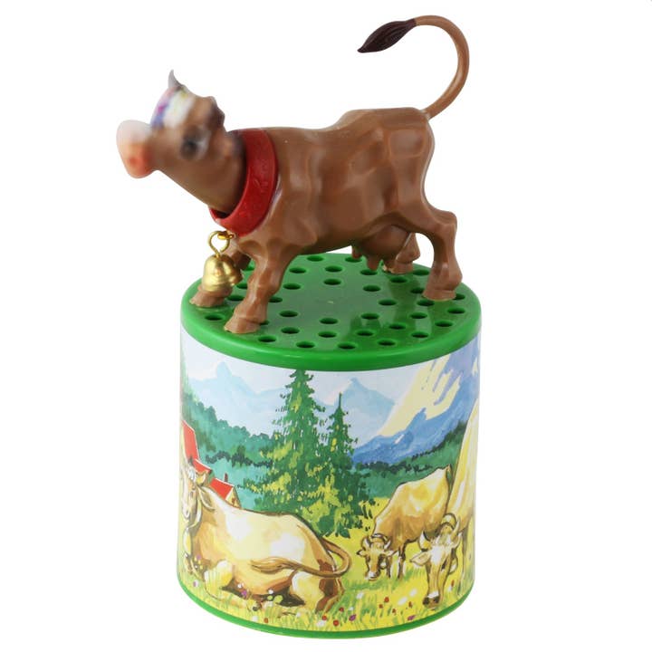 Tribal Trade GmbH - Vendita all'ingrosso Statuette decorative - Animal Sounds, cassa armonica a forma di mucca con attacco Moo can3