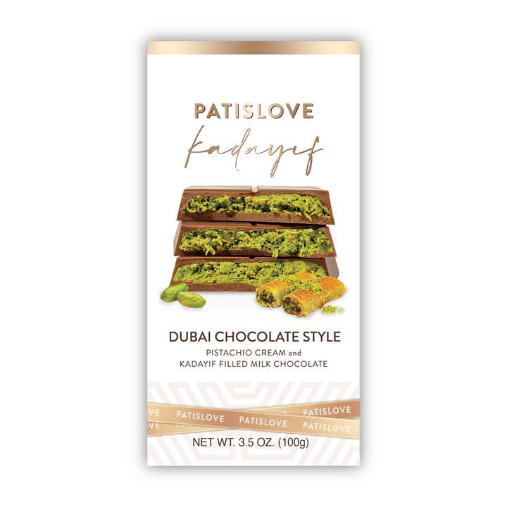 Pistachio & Kadayif Milk Chocolate, 100G and other Purchase Wholesale cioccolata calda. Free Returns & Net 60 Terms on Faire trending on Faire.